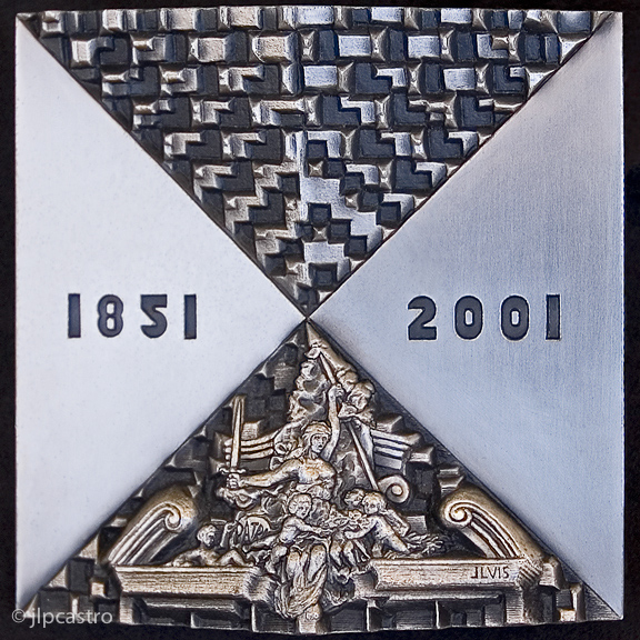 medal museu militar, reverso prata, 01