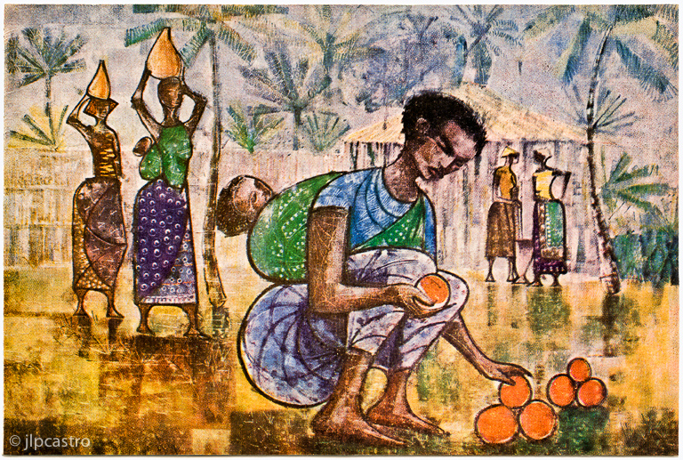 laranjas ou mercado de chipamanine, lmarques, postal, 60