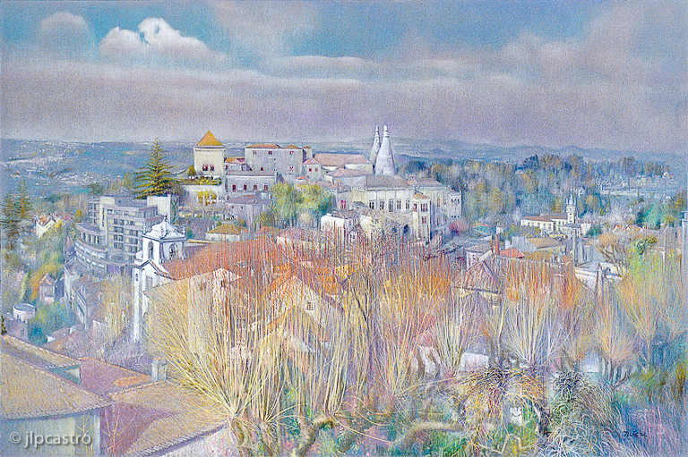 sintra, vista da villa branca, 92